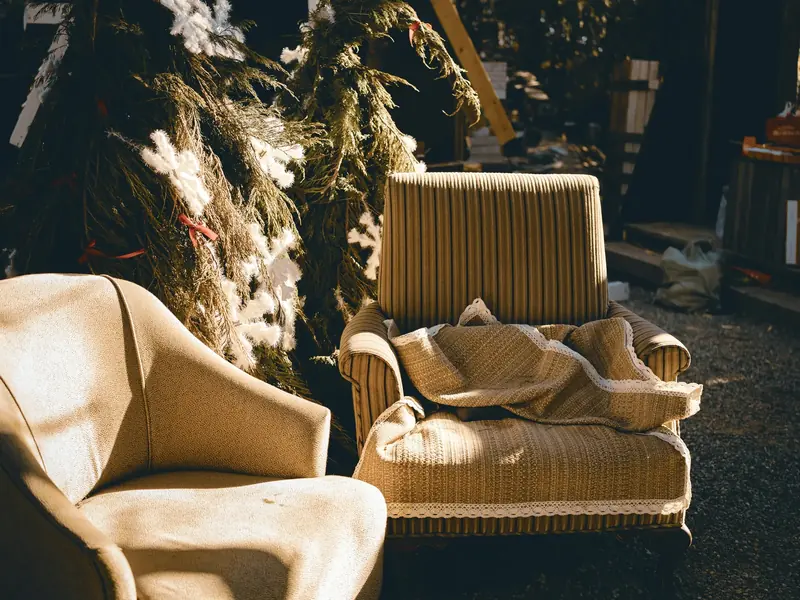 Twee opnieuw beklede fauteuils
